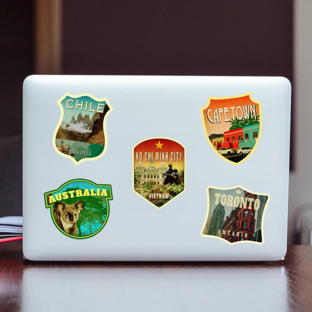 Ho Chi Minh City Travel Sticker: Vintage Vietnam Decal