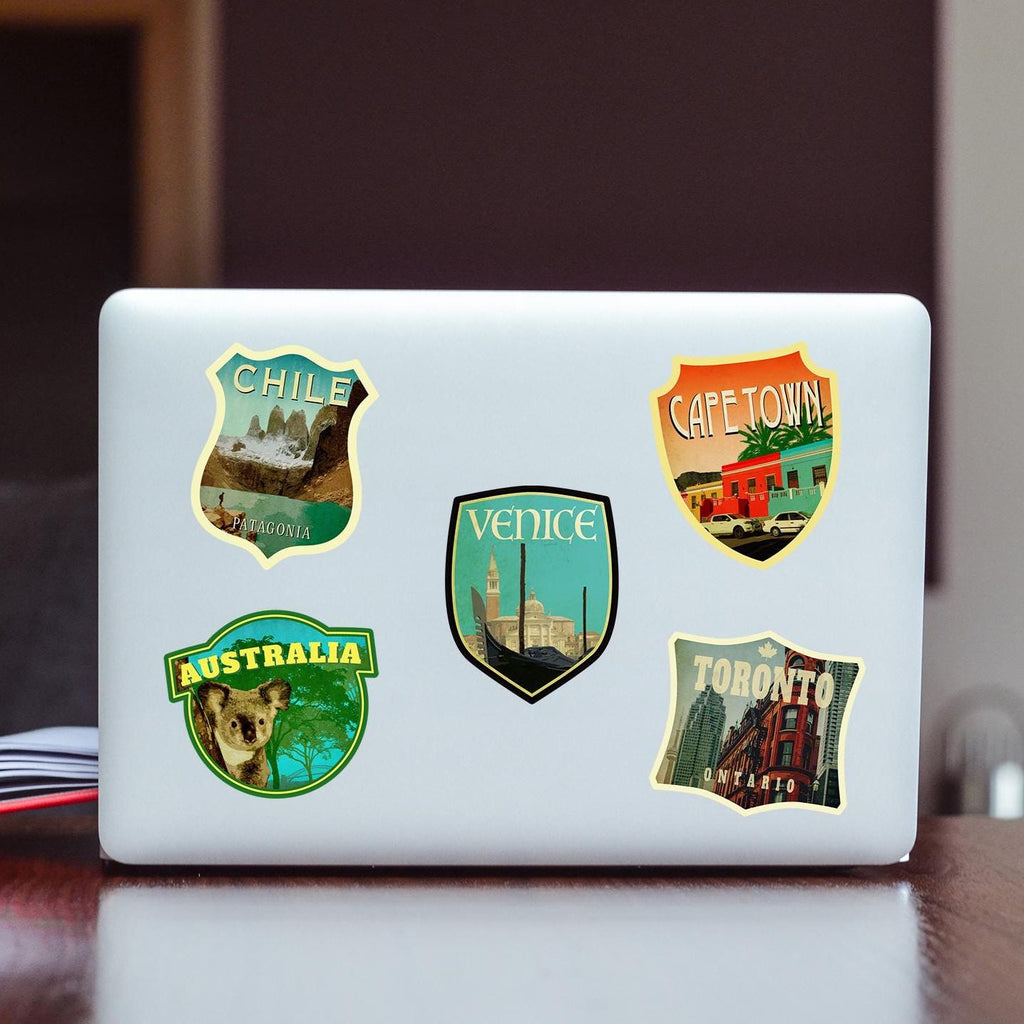 Venice Italy Travel Sticker: Vintage-Style Luggage Decal