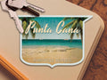 Punta Cana Travel Sticker: Vintage Suitcase Decal, Dominican Republic