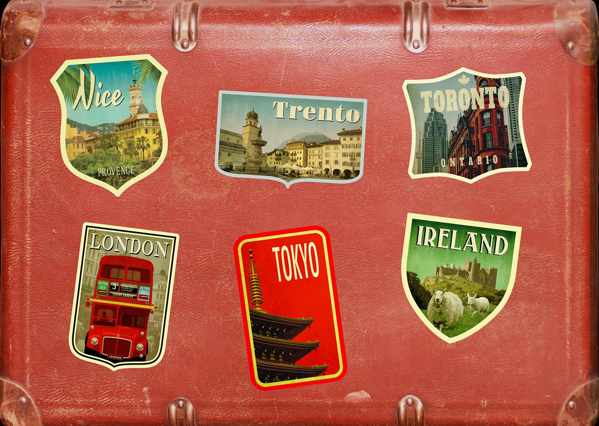 Trento Italy Travel Sticker: Vintage-Style Luggage Decal