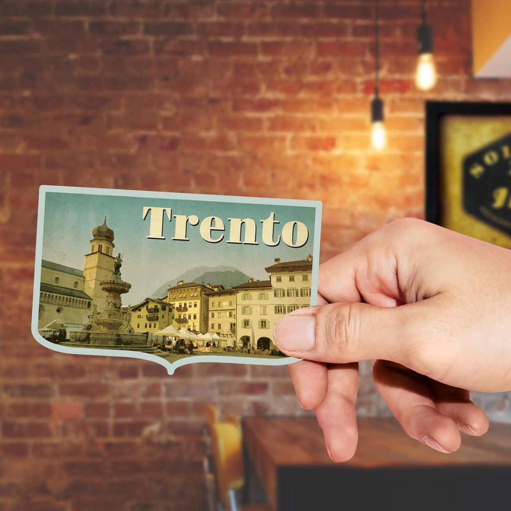 Trento Italy Travel Sticker: Vintage-Style Luggage Decal