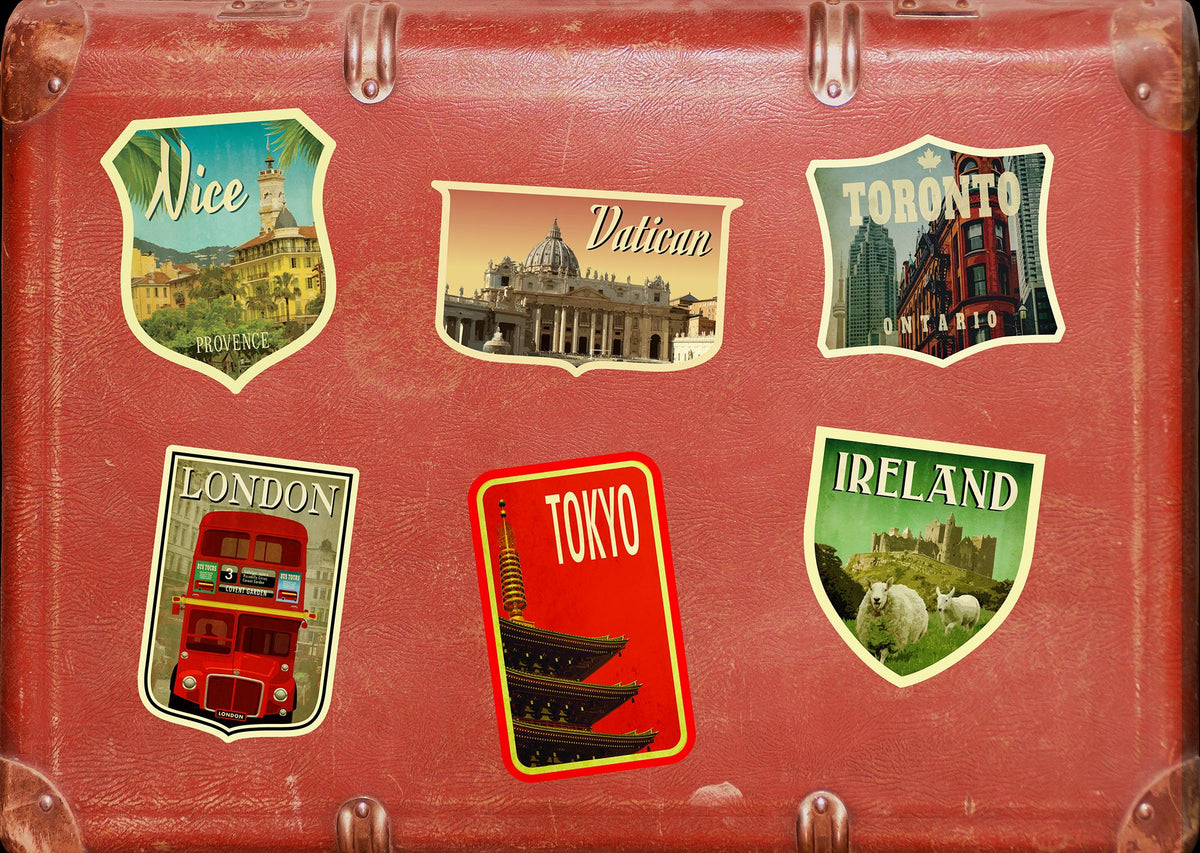 Vatican City Travel Sticker: Vintage-Style Luggage Decal