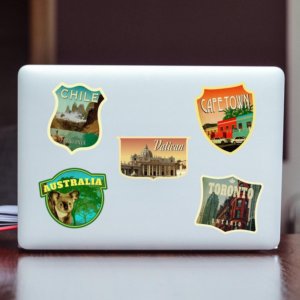Vatican City Travel Sticker: Vintage-Style Luggage Decal