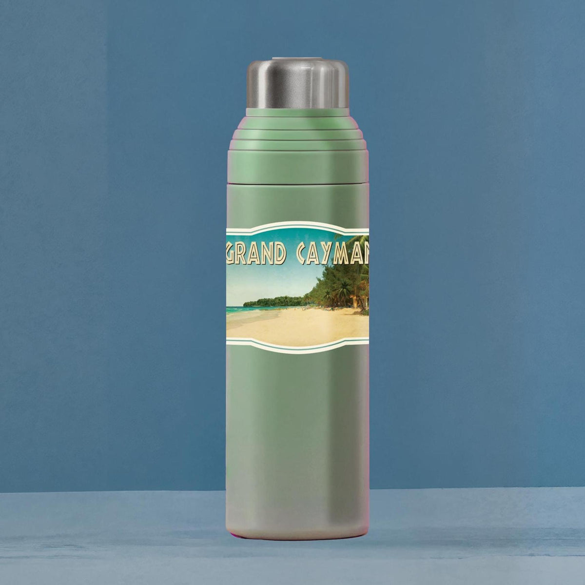 Grand Cayman travel sticker, vintage style decal for suitcase, luggage, laptop or water bottle