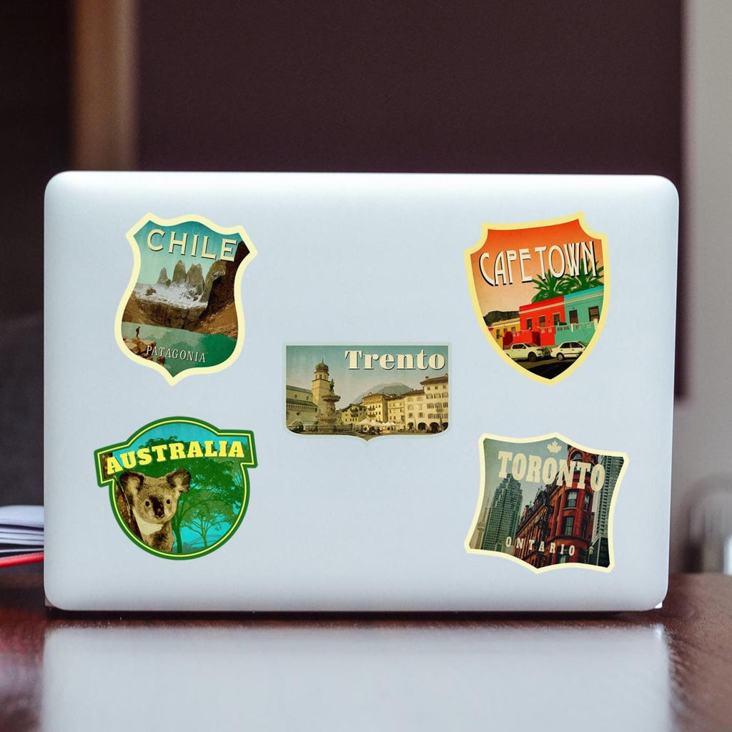 Trento Italy Travel Sticker: Vintage-Style Luggage Decal
