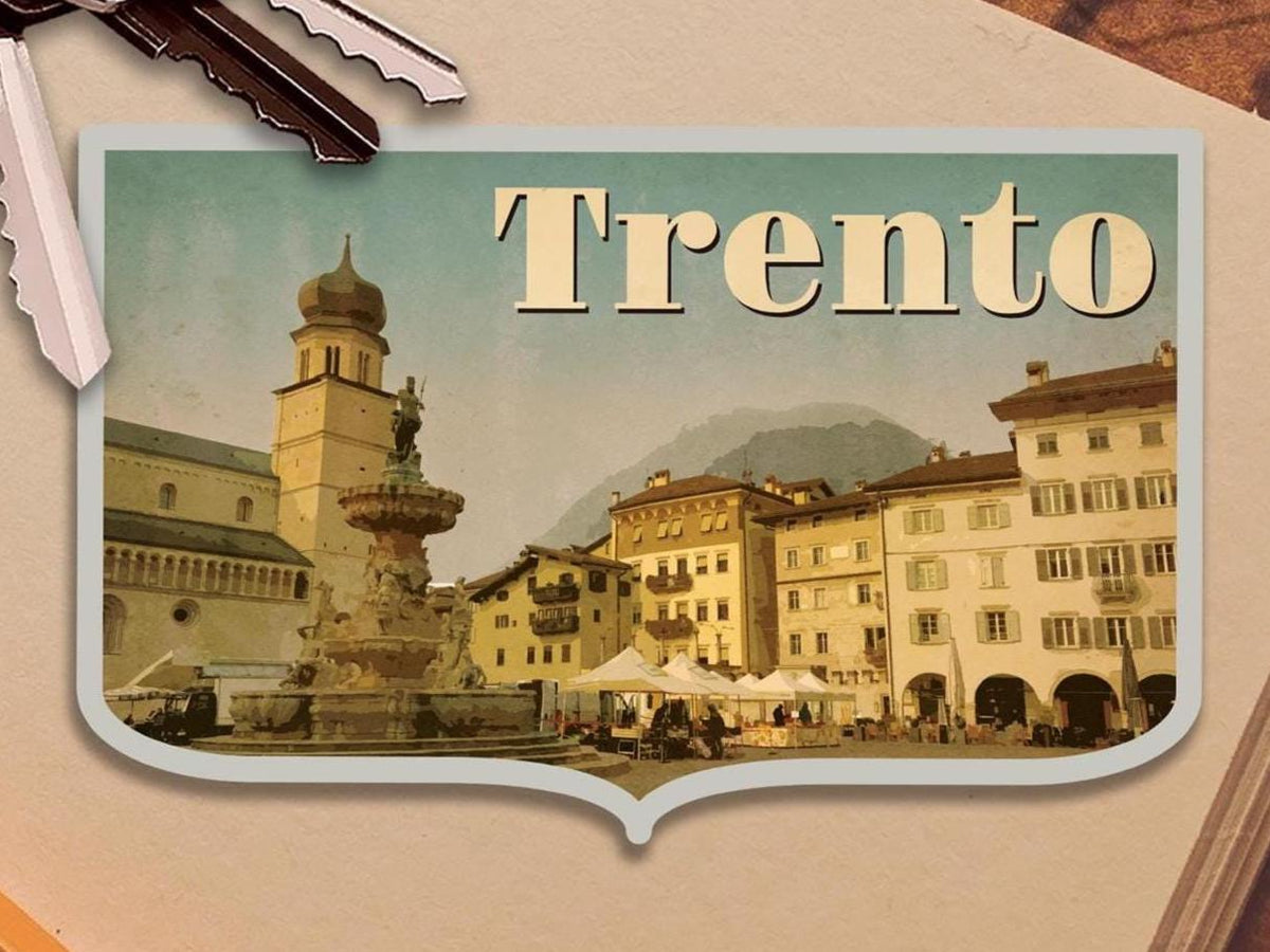 Trento Italy Travel Sticker: Vintage-Style Luggage Decal