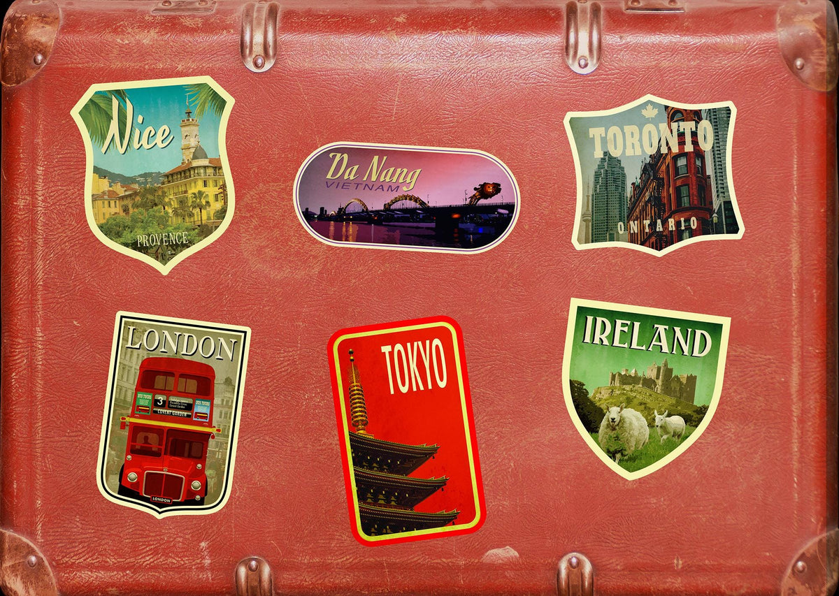 Da Nang Travel Sticker: Vintage-style Vietnam Decal