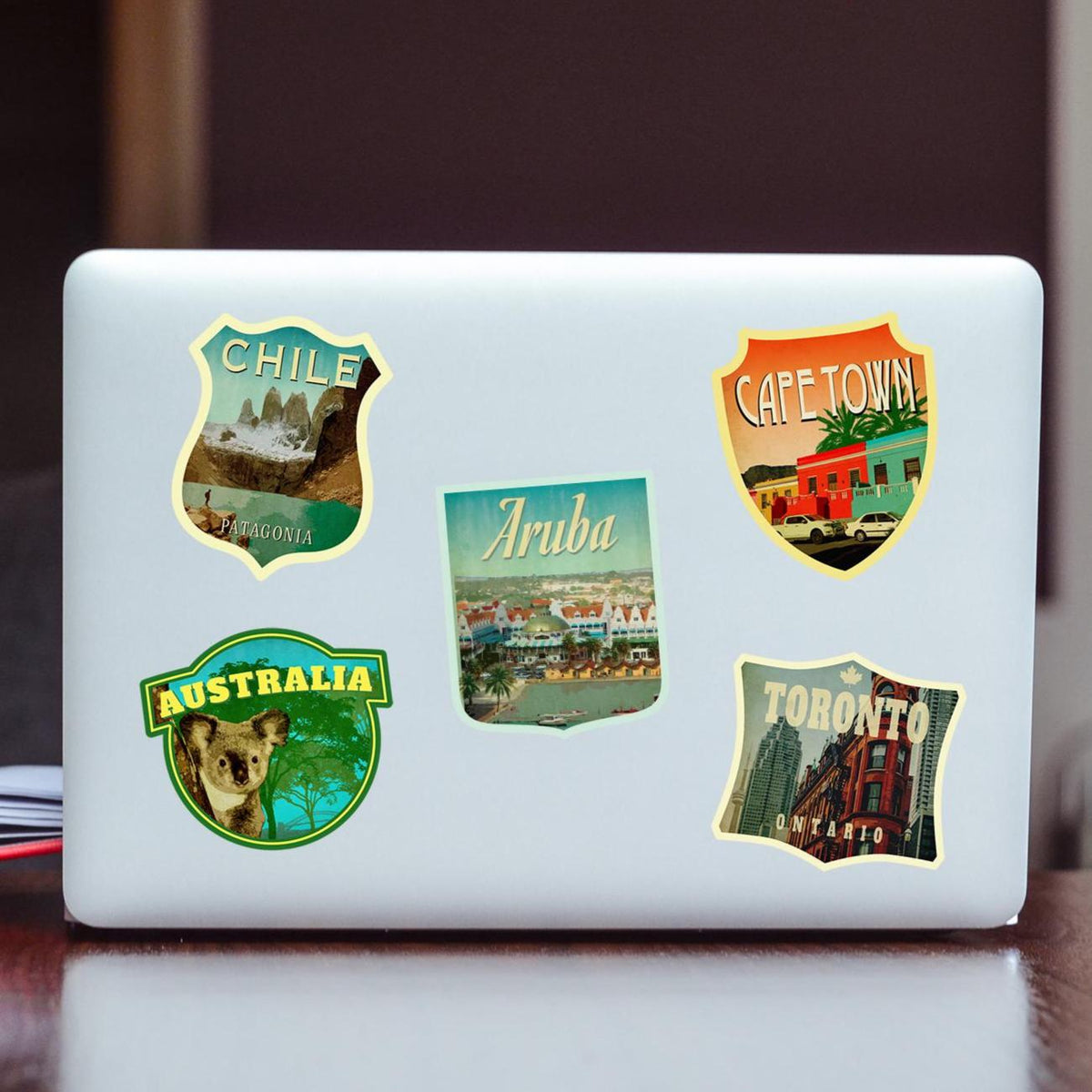 Aruba travel sticker, vintage style decal for suitcase, luggage, laptop or water bottle