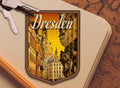 Dresden Travel Sticker: Vintage-style Suitcase Decal