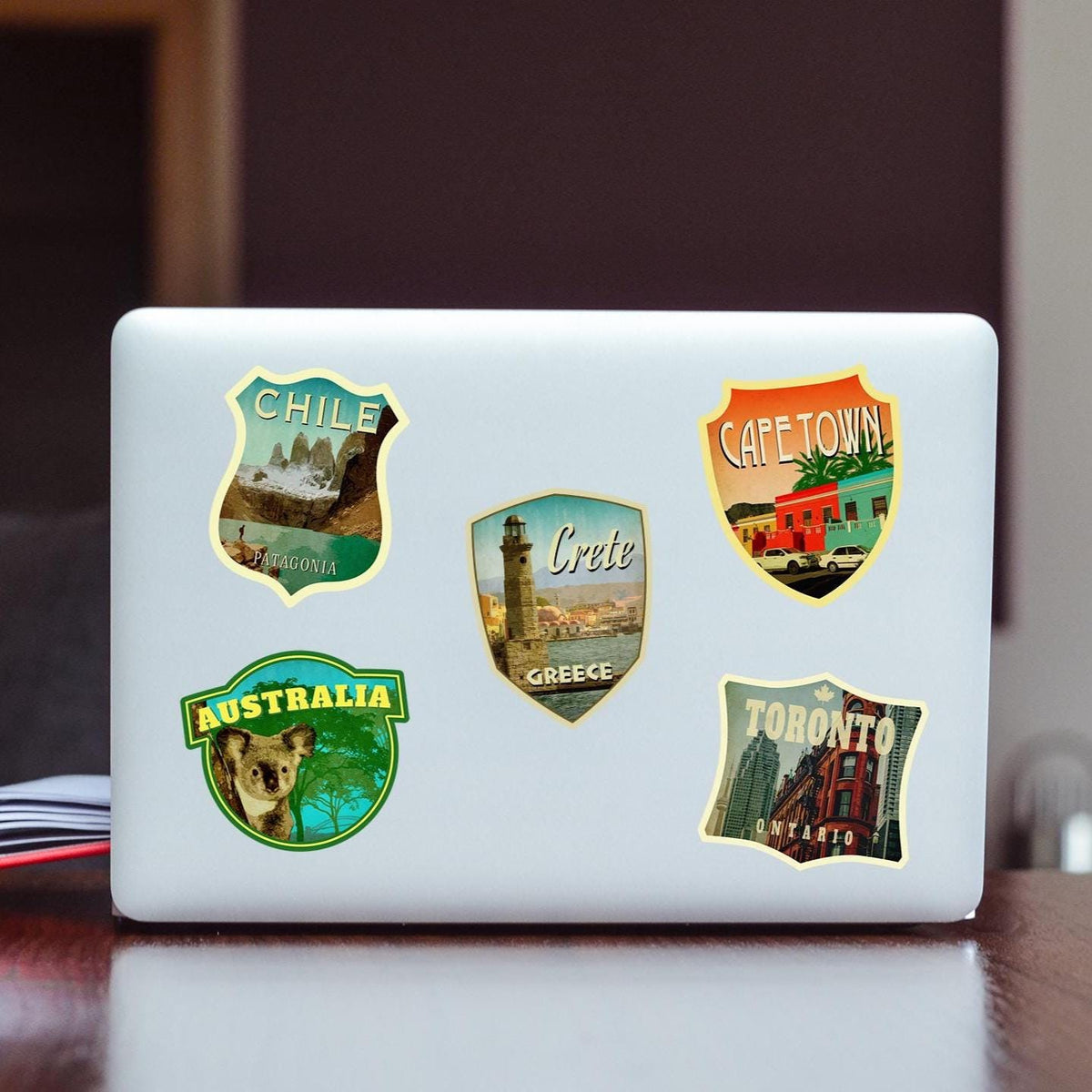 Crete, Greece Travel Sticker: Vintage-style Luggage Decal