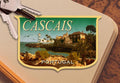 Cascais Portugal Travel Sticker: Vintage-Style Luggage Decal