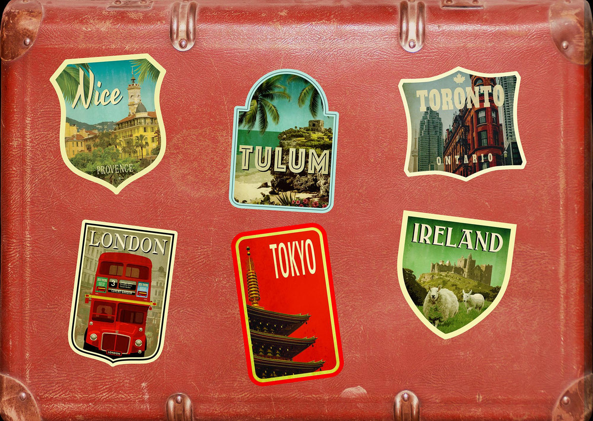 Tulum, Mexico travel sticker, vintage style decal and travel gift