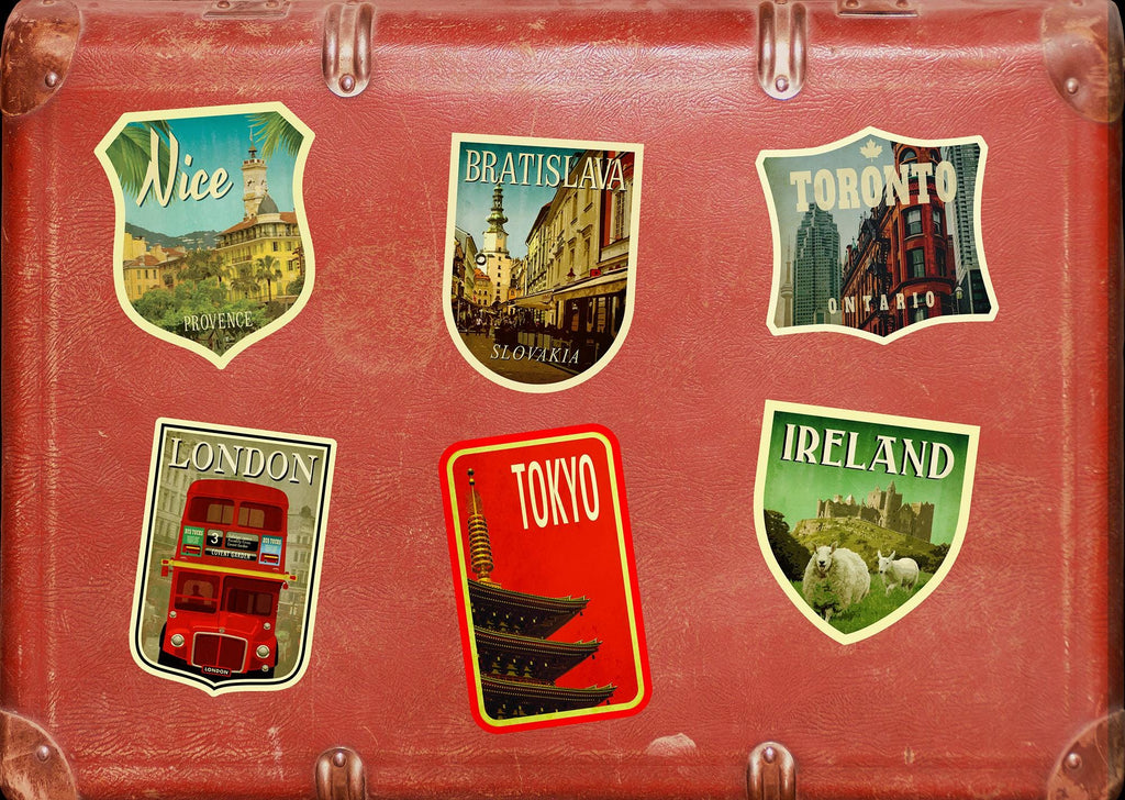 Bratislava, Slovakia Vintage-style Travel Sticker