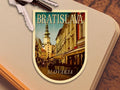 Bratislava, Slovakia Vintage-style Travel Sticker