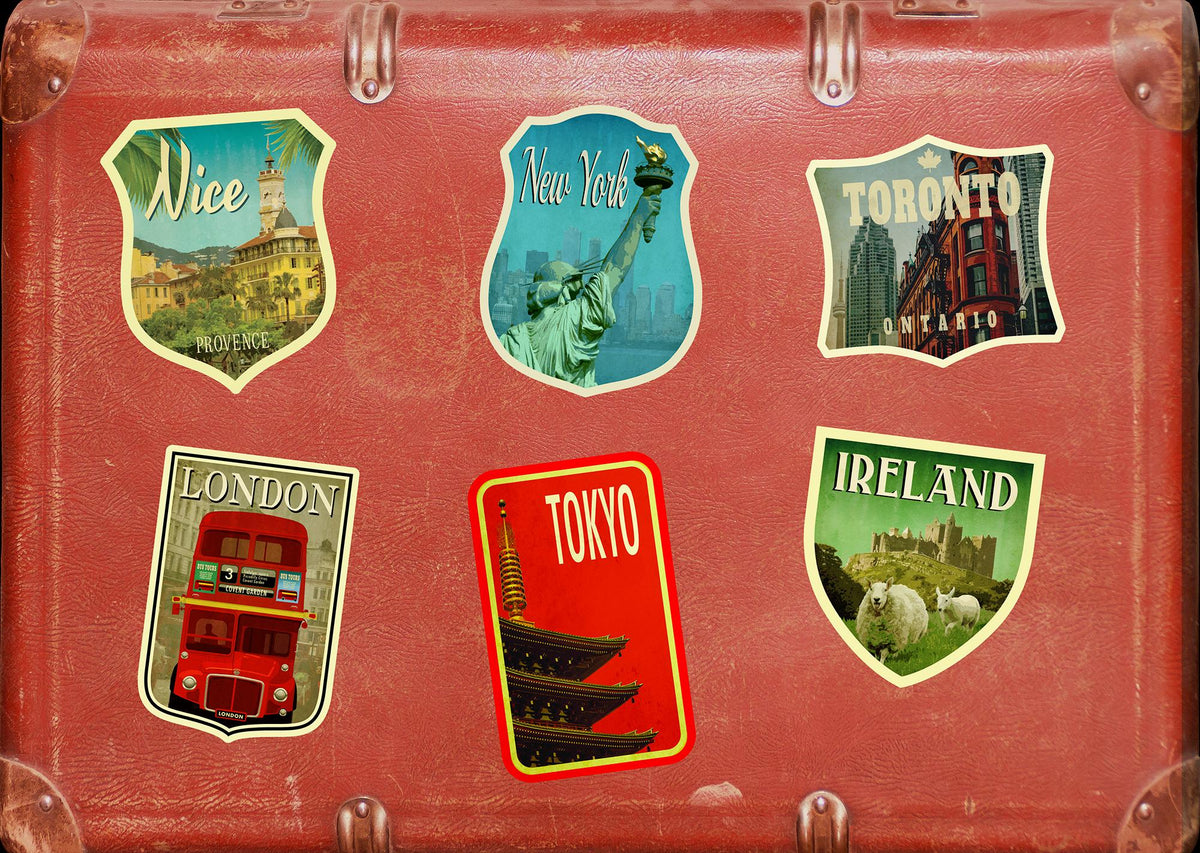 New York City Sticker: Vintage Statue of Liberty Travel Decal