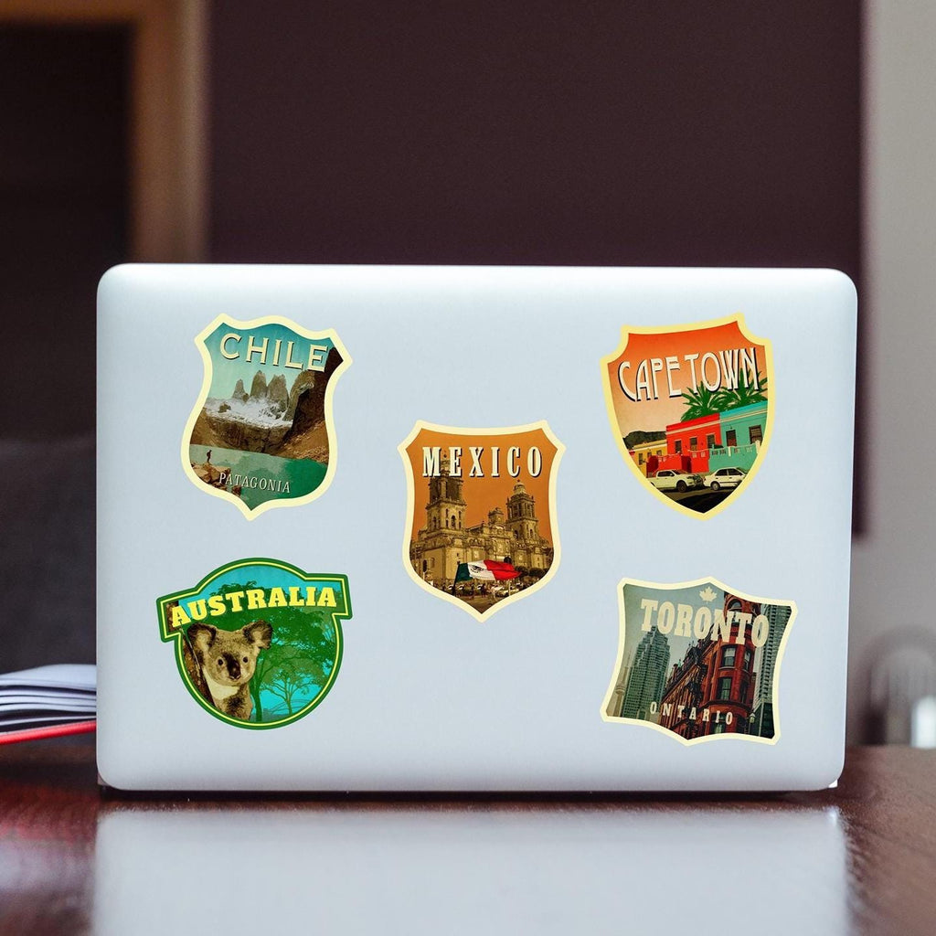 Mexico travel sticker, vintage style decal for suitcase, luggage, car, laptop or water bottle