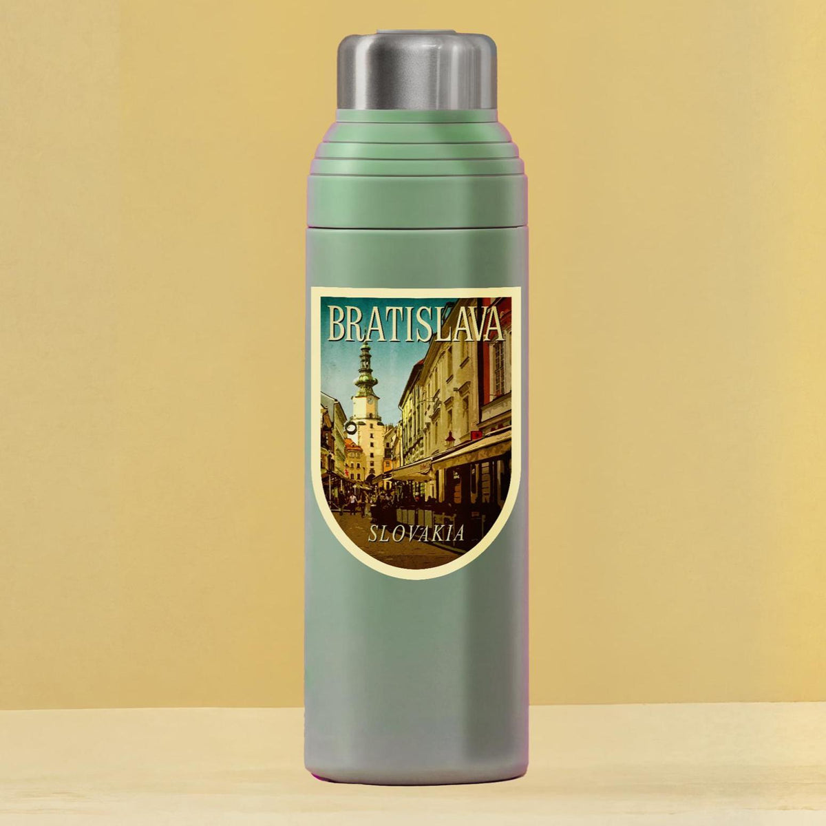 Bratislava, Slovakia Vintage-style Travel Sticker
