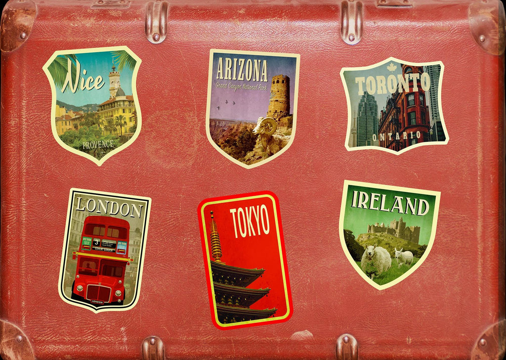 Arizona travel sticker, vintage style decal for suitcase, luggage, laptop or water bottle