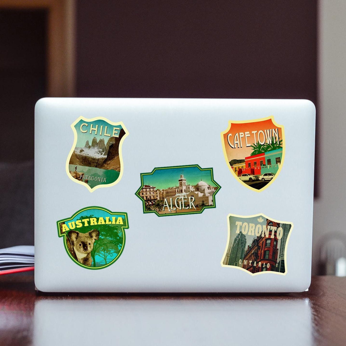 Alger, Algeria travel sticker, vintage style decal for suitcase, luggage, laptop or water bottle