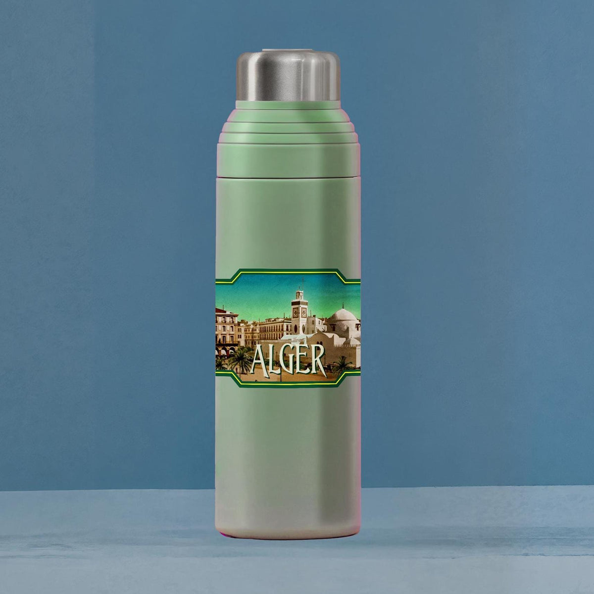 Alger, Algeria travel sticker, vintage style decal for suitcase, luggage, laptop or water bottle