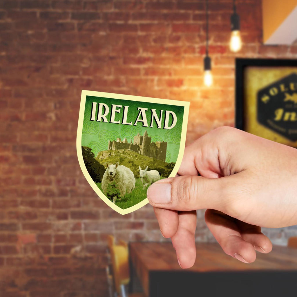 Ireland Travel Sticker: New version, Vintage style Vinyl Decal