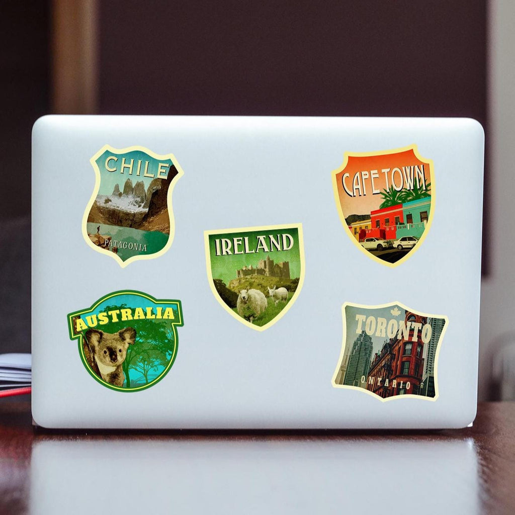 Ireland Travel Sticker: New version, Vintage style Vinyl Decal