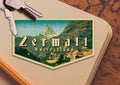 Zermatt, Switzerland Travel Sticker: Vintage-style Luggage, Laptop Mattherhorn Decal