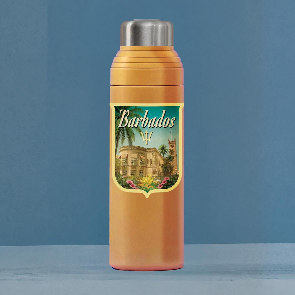 Barbados travel sticker, vintage-style decal for suitcase, travel gift bag