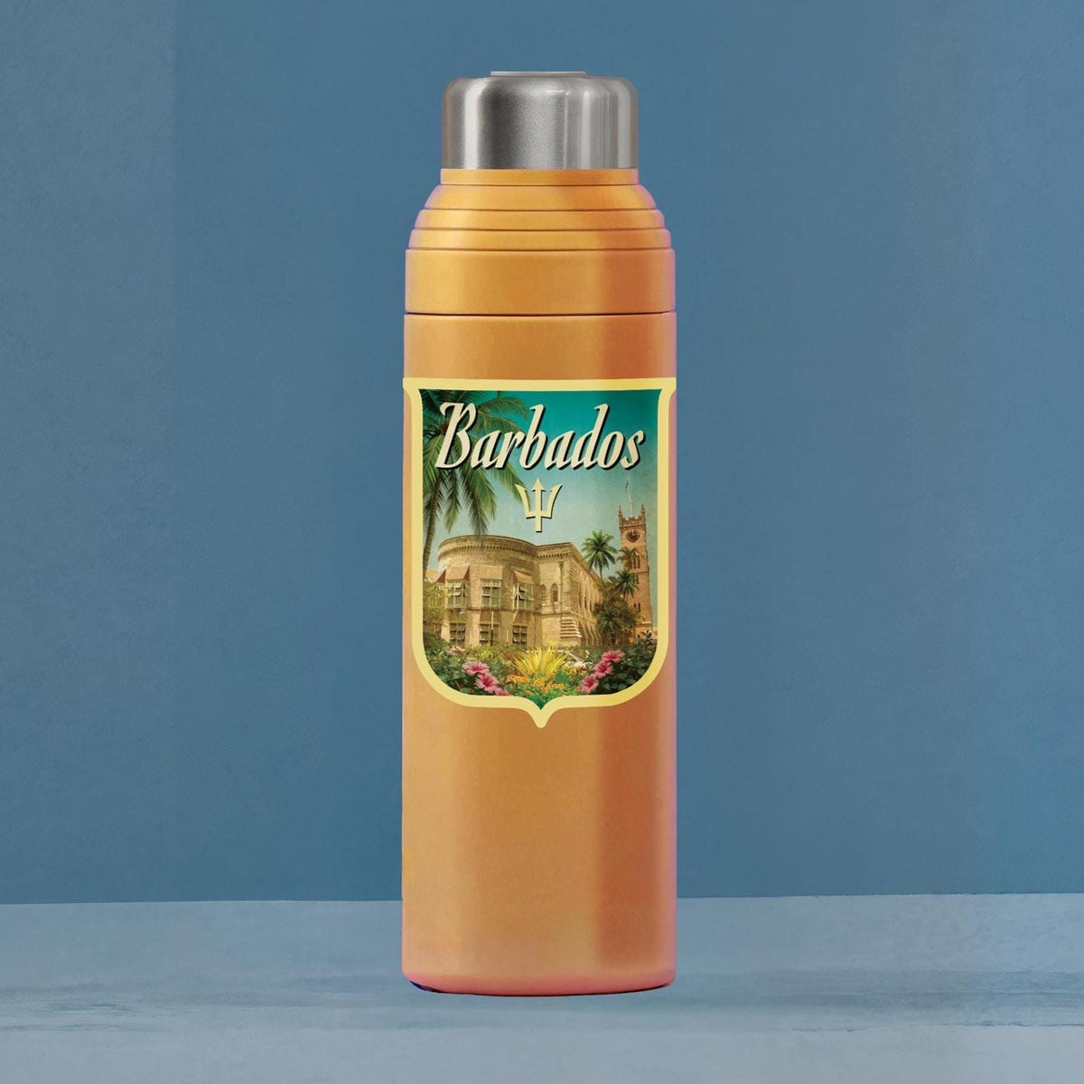 Barbados travel sticker, vintage-style decal for suitcase, travel gift bag