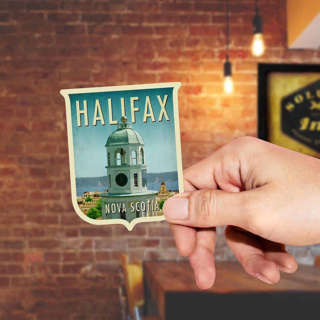 Halifax, Nova Scotia travel sticker, vintage-style decal and travel gift