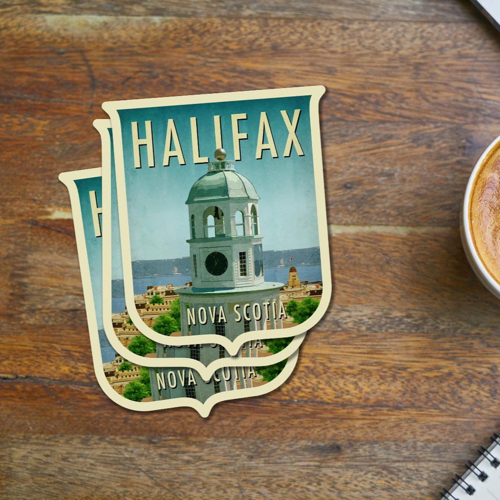 Halifax, Nova Scotia travel sticker, vintage-style decal and travel gift