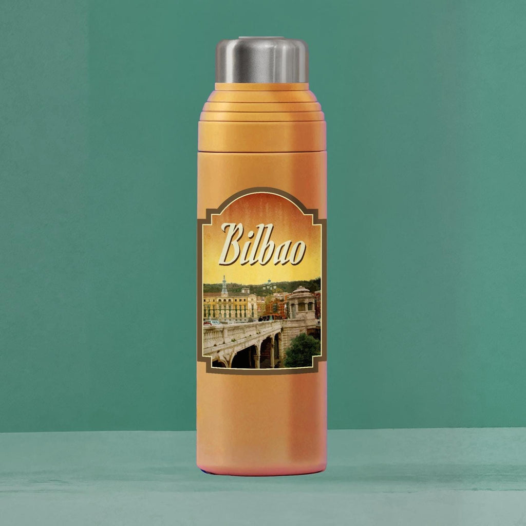 Bilbao Travel Sticker: Vintage-style Spain Luggage Decal