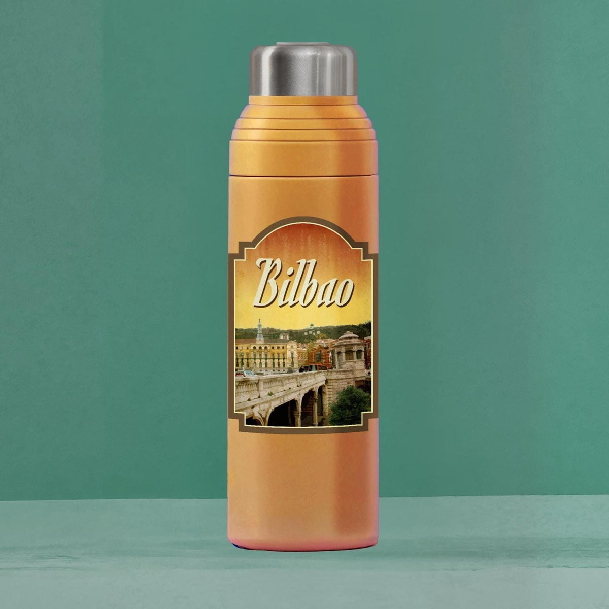 Bilbao Travel Sticker: Vintage-style Spain Luggage Decal