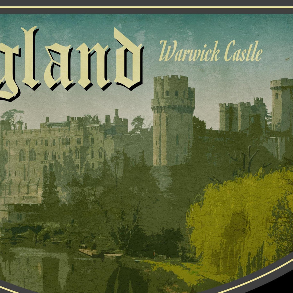 England Travel Sticker: Vintage-Style Luggage Decal