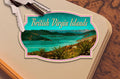 British Virgin Islands Travel Sticker: Vintage-Style Luggage Decal