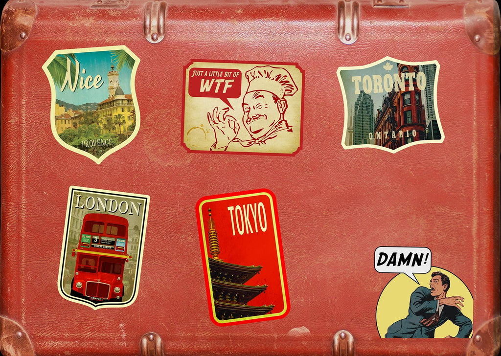 Damn sticker, vintage-style decal for laptop or water bottle