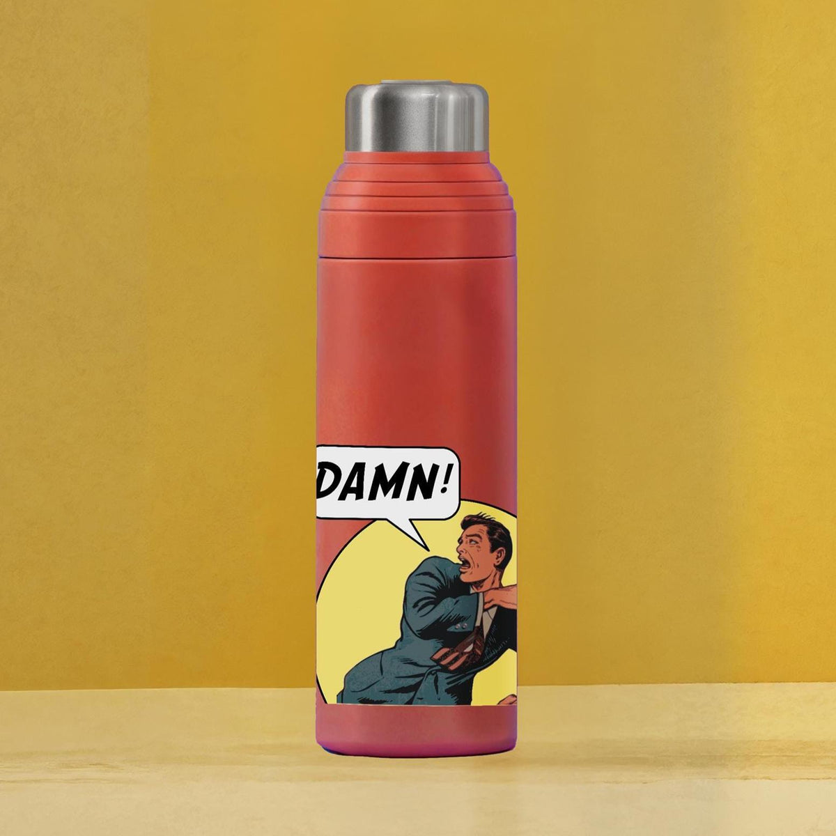 Damn sticker, vintage-style decal for laptop or water bottle