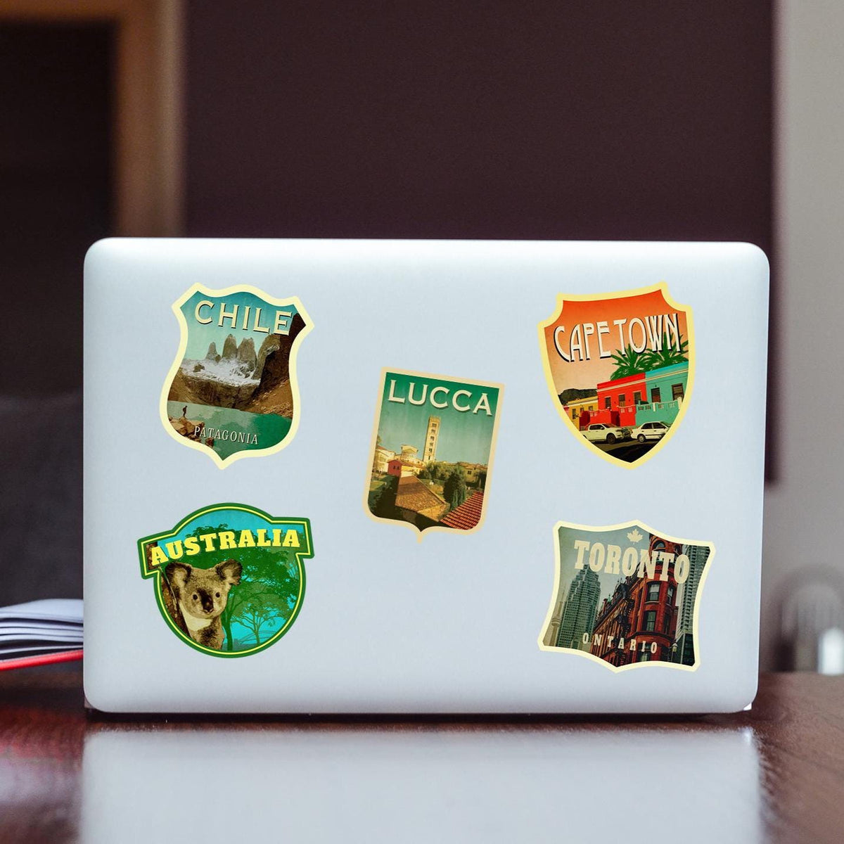Lucca,  Italy Travel Sticker: Vintage Suitcase Decal