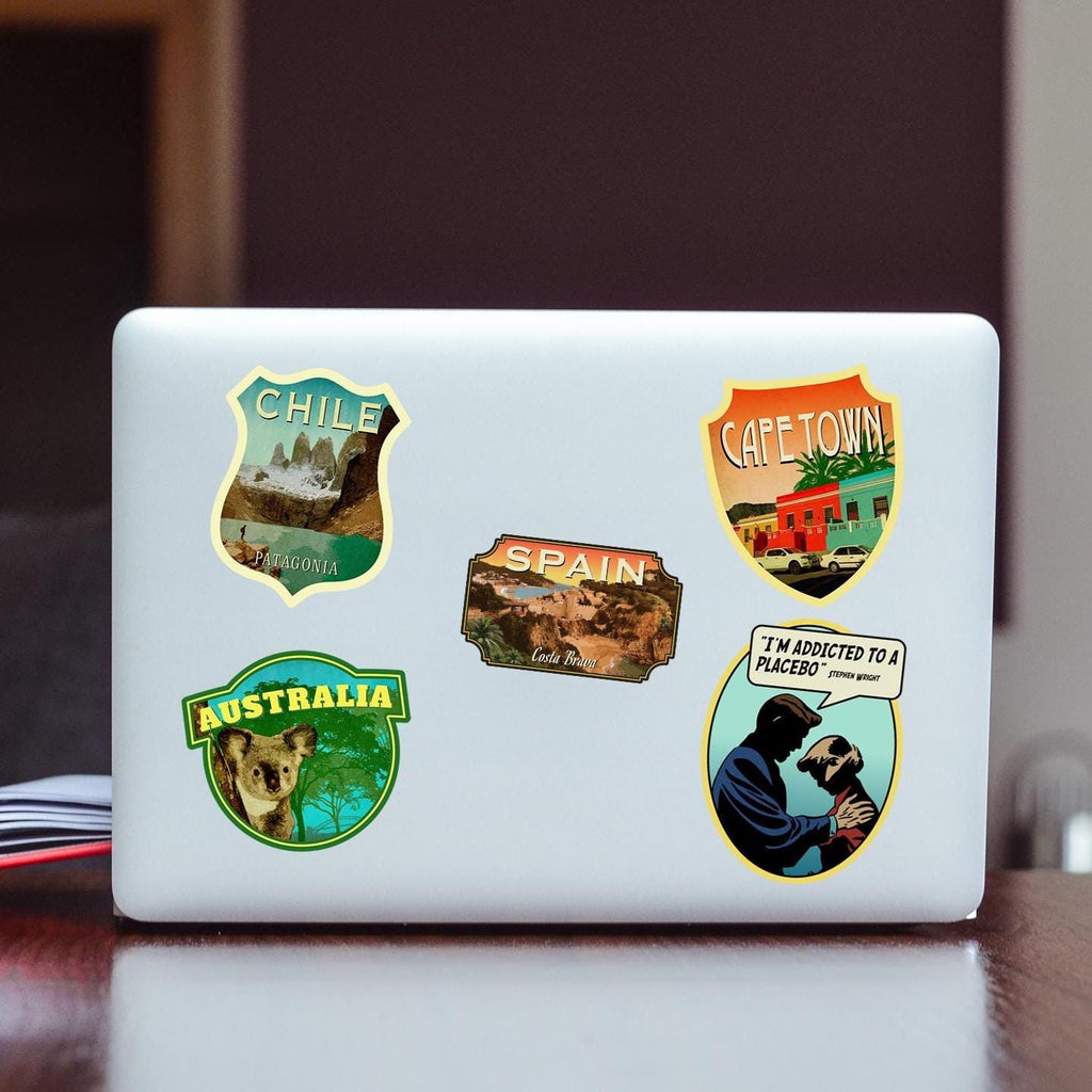 Spain Travel Sticker: Vintage-style Spain Luggage Decal
