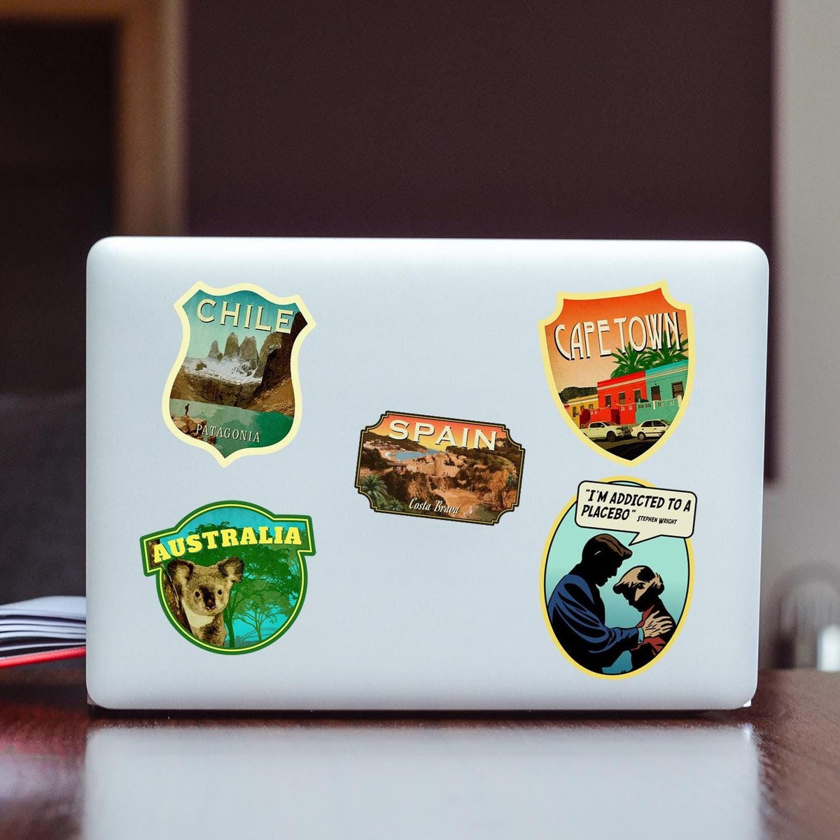 Spain Travel Sticker: Vintage-style Spain Luggage Decal
