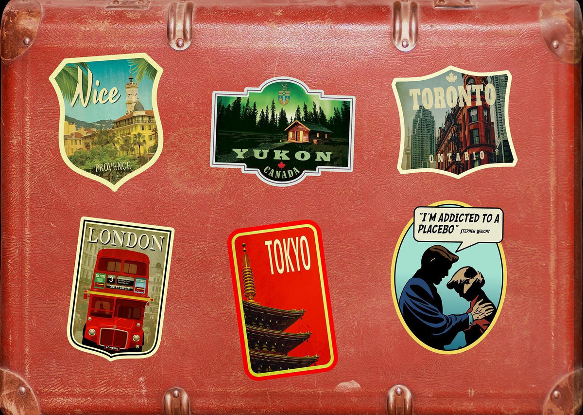 Yukon vintage style travel sticker,  laptop decal for suitcase, luggage, or water bottle