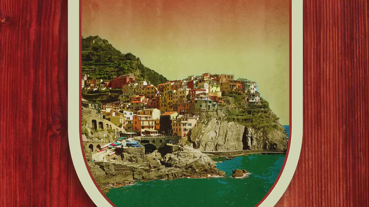 Italy Travel Sticker: Vintage-Style Luggage Decal