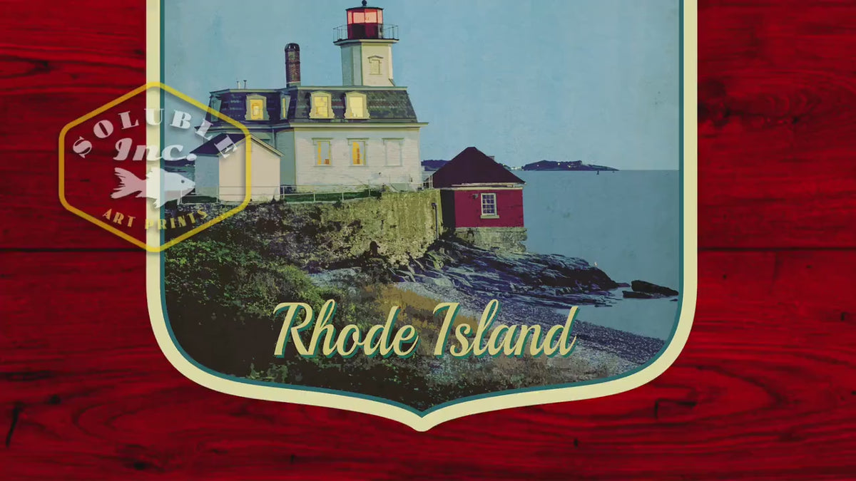 Newport Rhode Island Sticker: Vintage Travel Decal