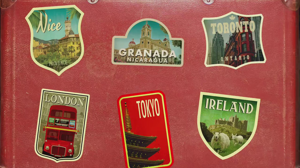 Granada, Nicaragua travel sticker, vintage-style decal & travel gift