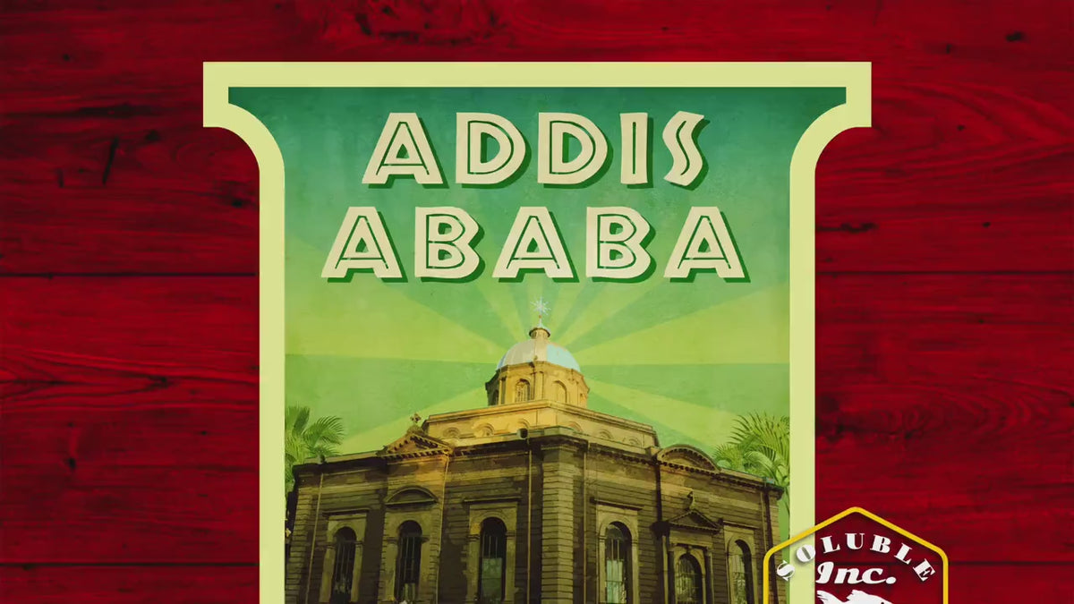 Addis Ababa Sticker: Vintage Ethiopia Travel Decal