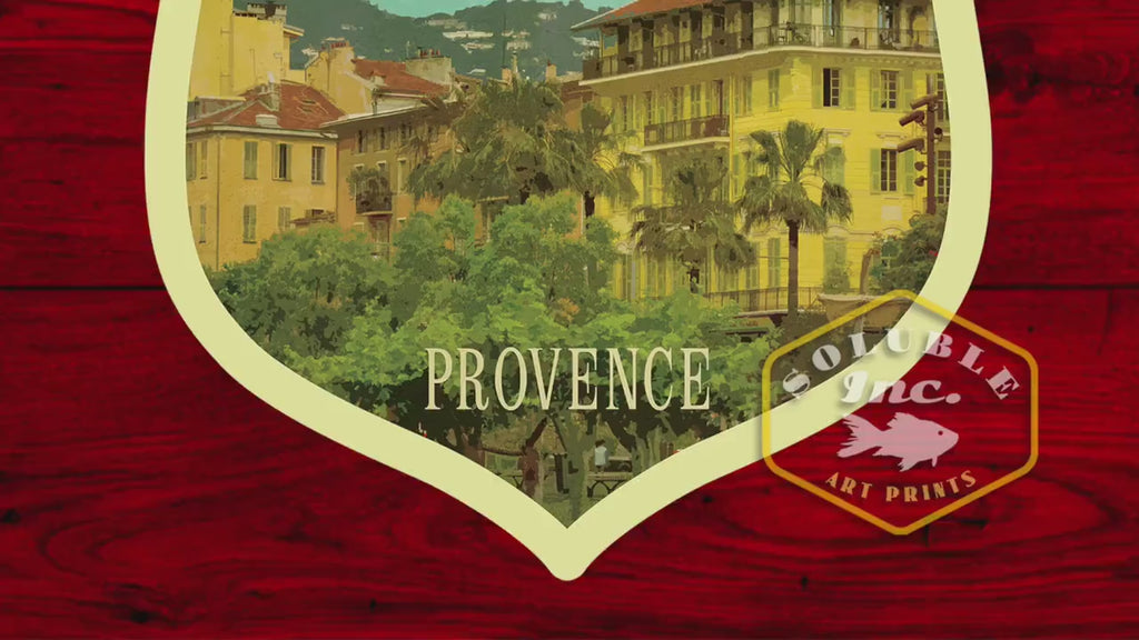 Nice France Travel Sticker: Vintage Suitcase Luggage Decal