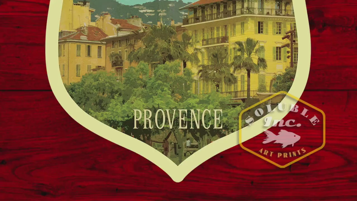 Nice France Travel Sticker: Vintage Suitcase Luggage Decal