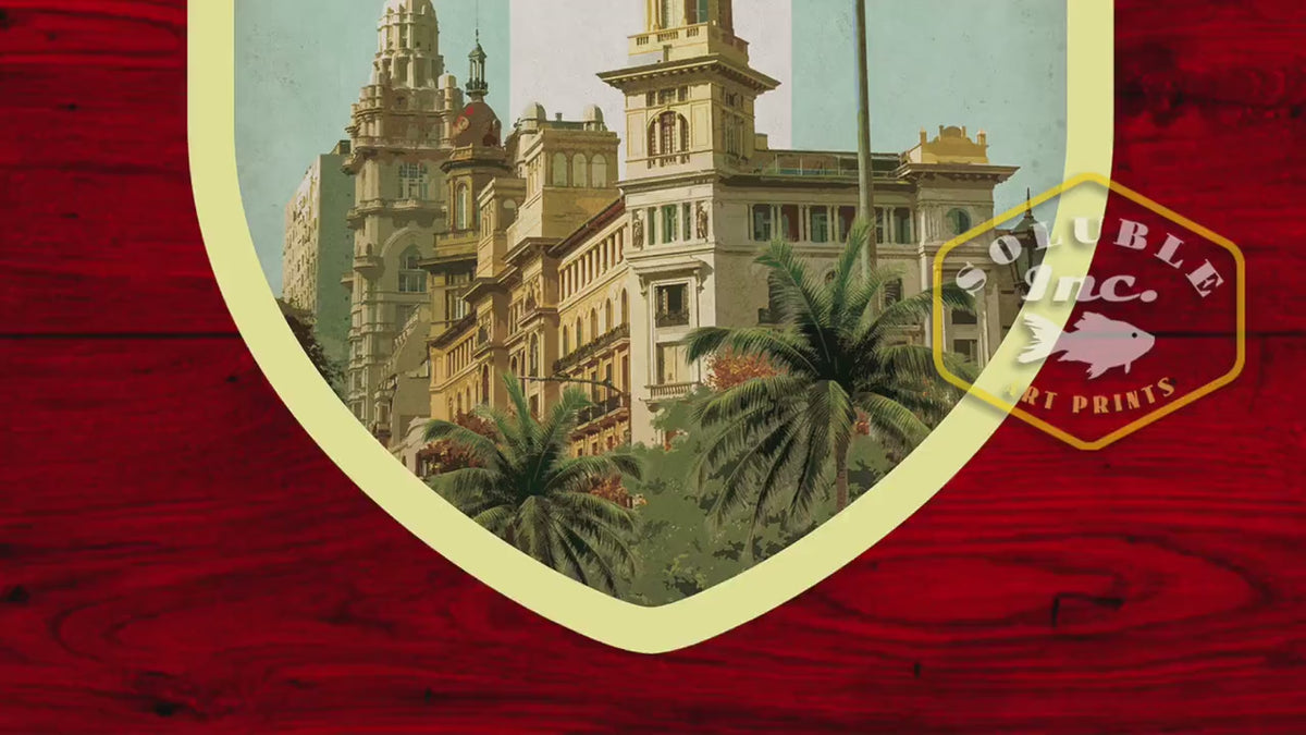 Buenos Aires Argentina Sticker: Vintage Travel Luggage Decal
