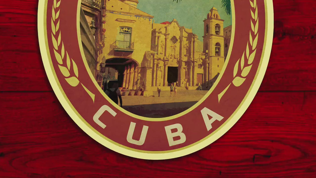 Havana Travel sticker, vintage style decal for suitcase, luggage, laptop, car or water bottle