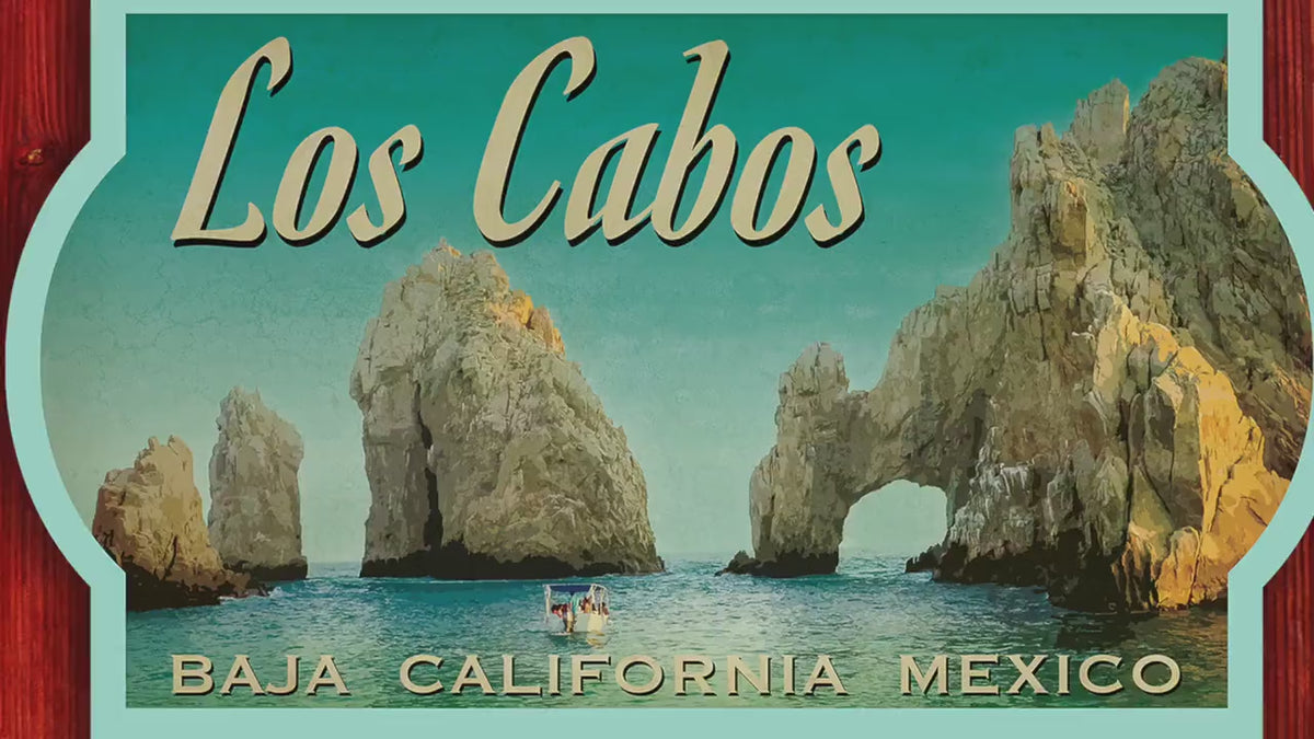 Los Cabos, Mexico, travel sticker, vintage-style decal and travel gift